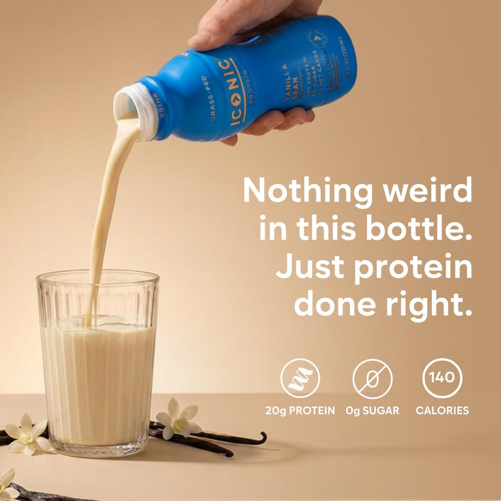 ICONIC bottle on a kitchen counter for quick breakfast convenience