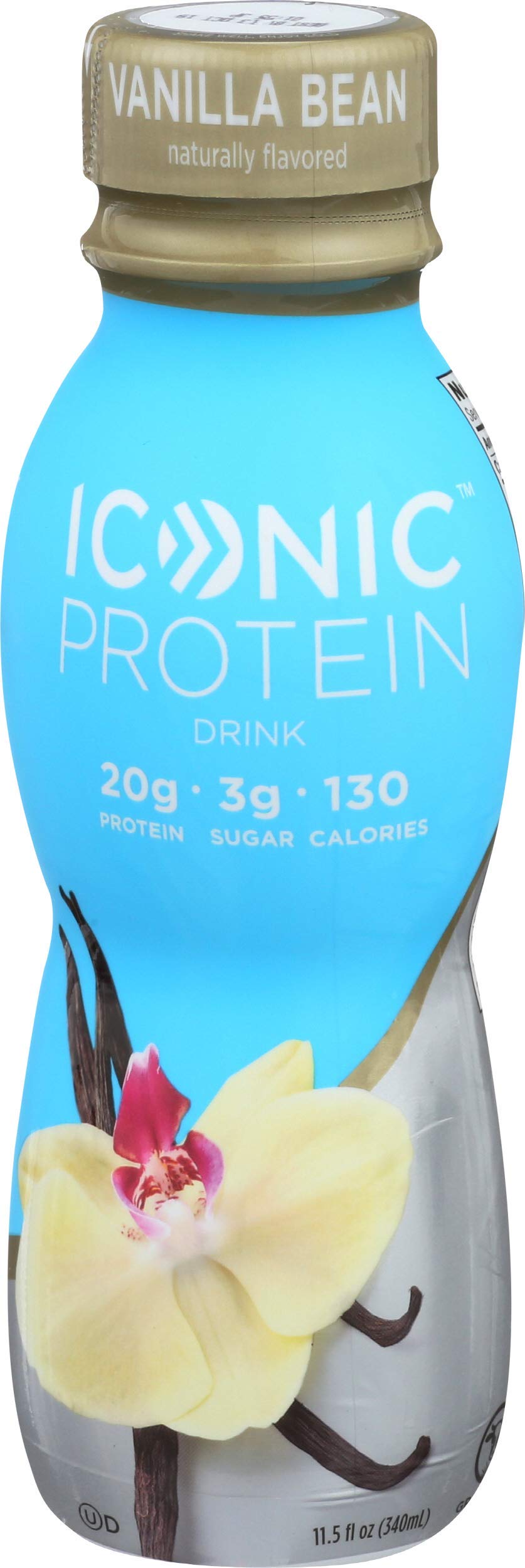 ICONIC bottle beside a phone and wallet to show single-serve scale