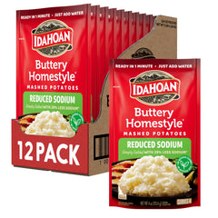 Idahoan front packaging showing product and quick preparation benefit