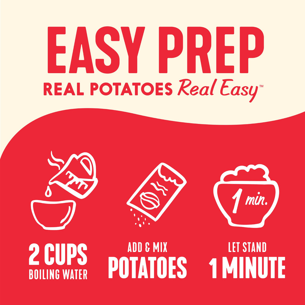 Idahoan ingredient label highlighting real Idaho potatoes and clean ingredients