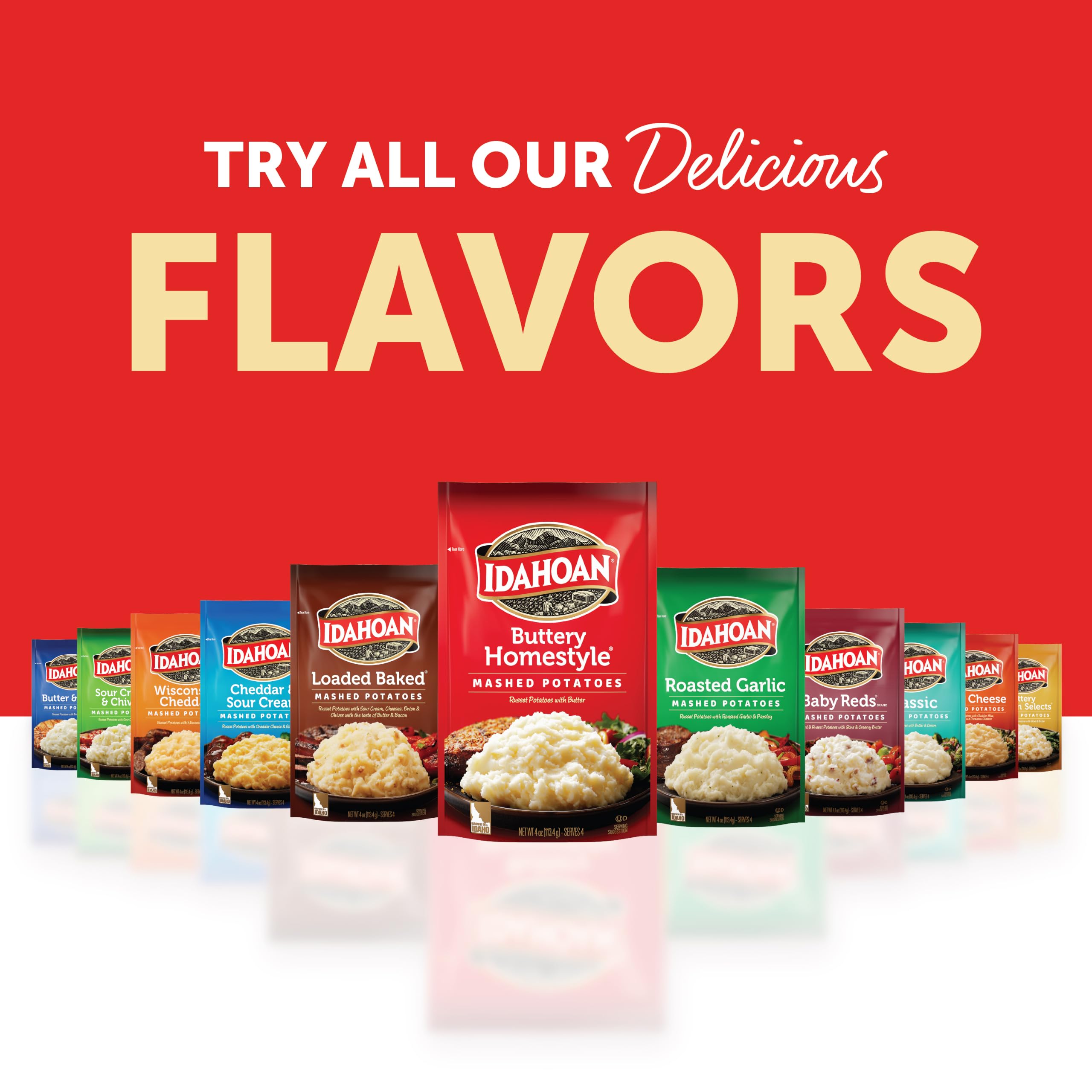 Idahoan casserole topped with mashed potatoes illustrating recipe versatility