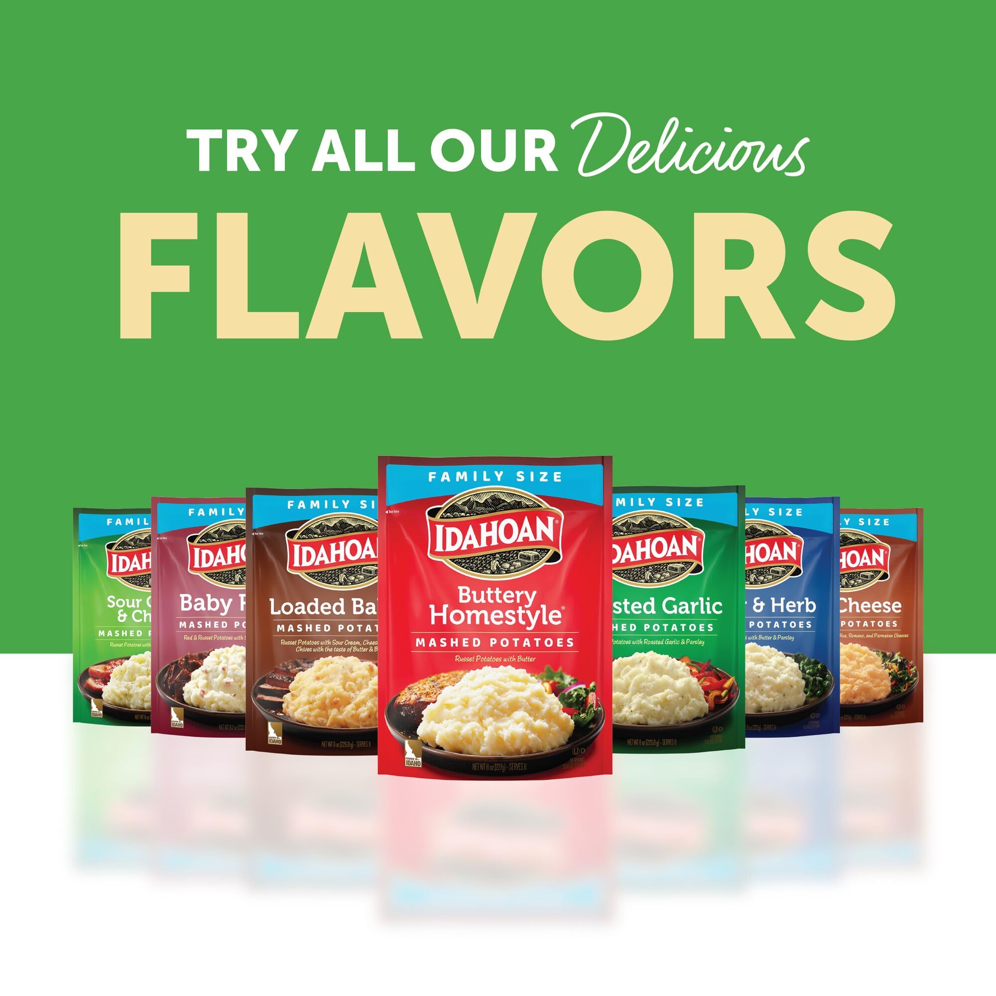 Idahoan nutrition and ingredients label close-up for ingredient clarity