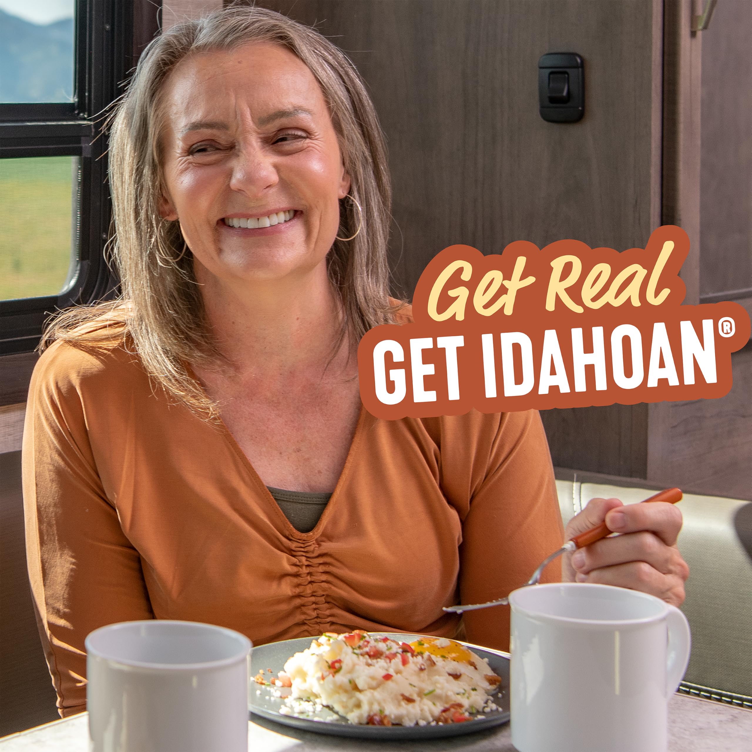Idahoan step-by-step preparation image, demonstrates easy 4-minute cooking convenience