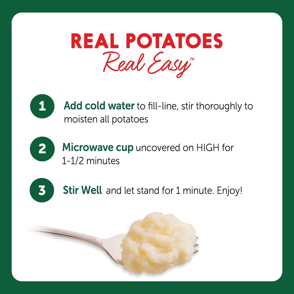 Idahoan creamy mashed potatoes texture close-up highlighting smooth consistency