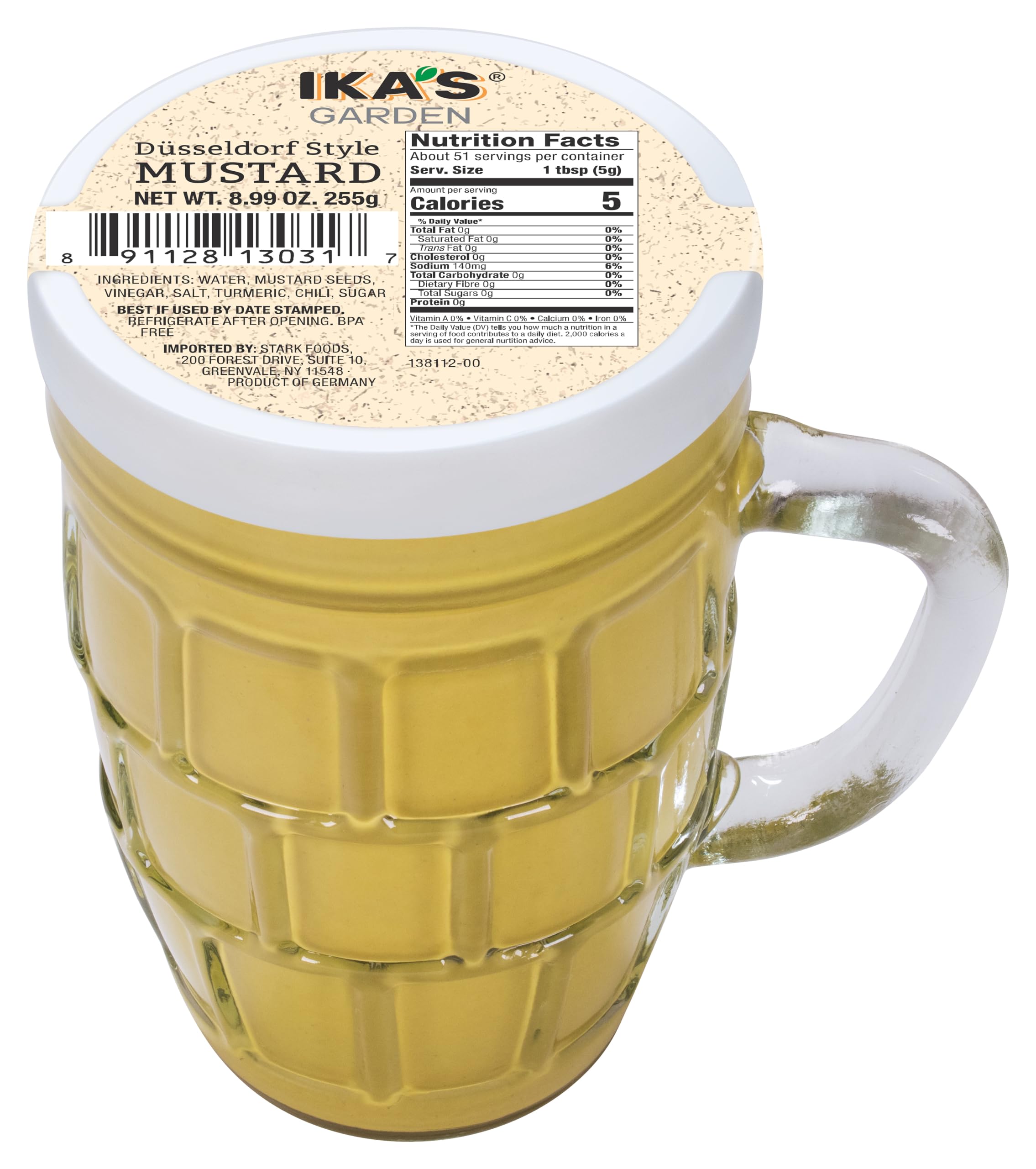 Ika's Garden front packaging in reusable beer mug showing label and benefit of gifting