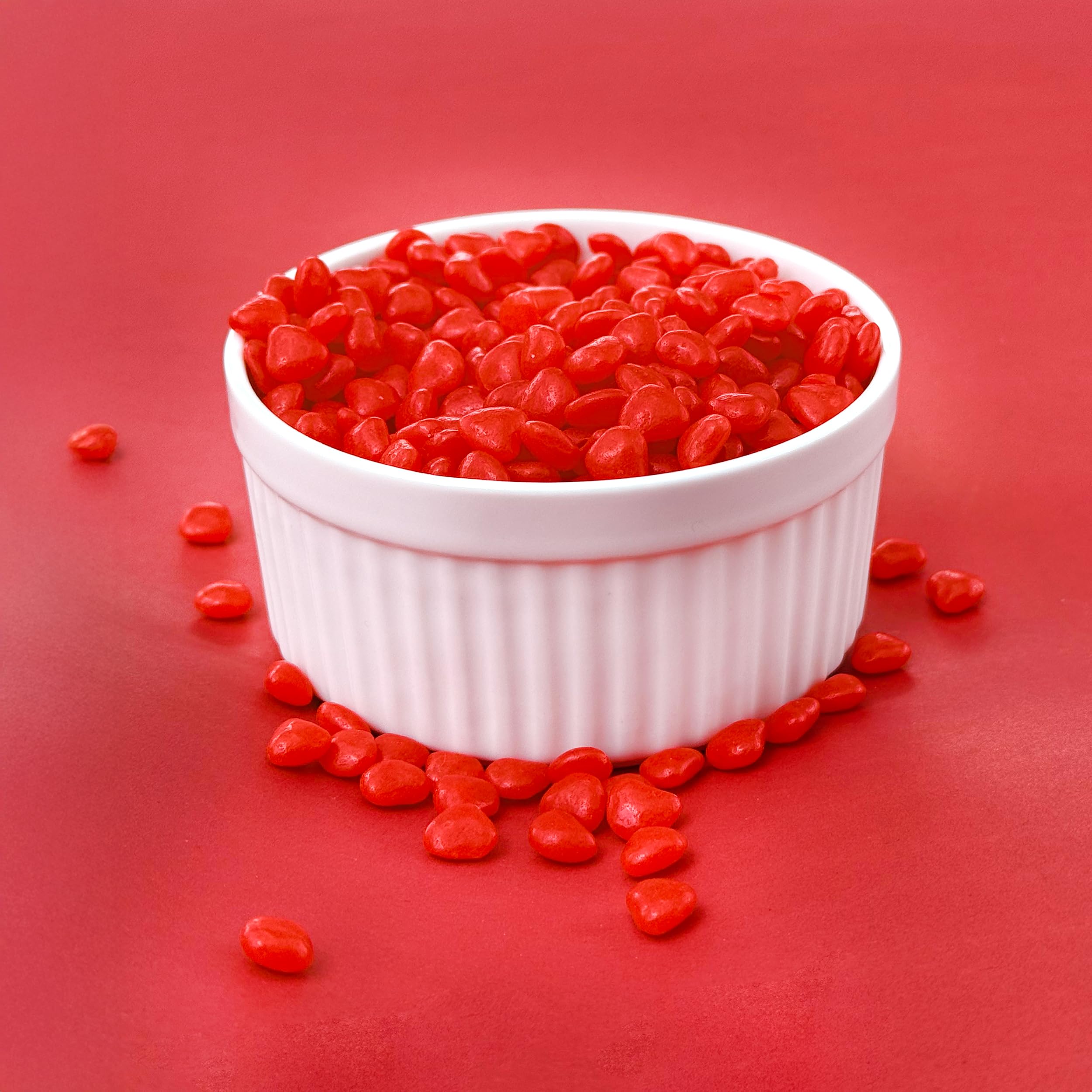 ILIKE! candy jar filled with ILIKE! hearts for attractive display
