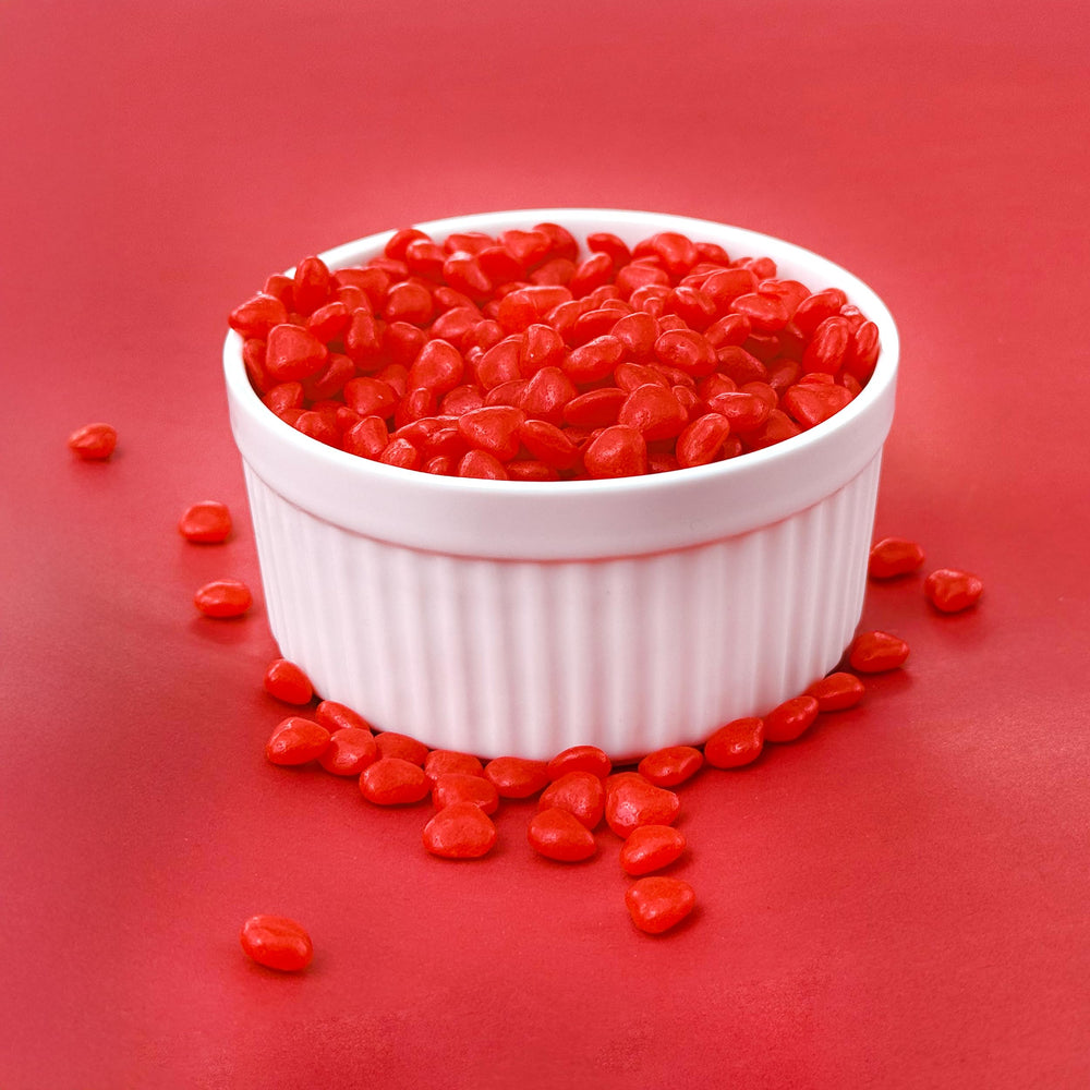 ILIKE! candy jar filled with ILIKE! hearts for attractive display