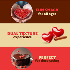 ILIKE! cinnamon hearts on cupcakes adding color and spicy flavor