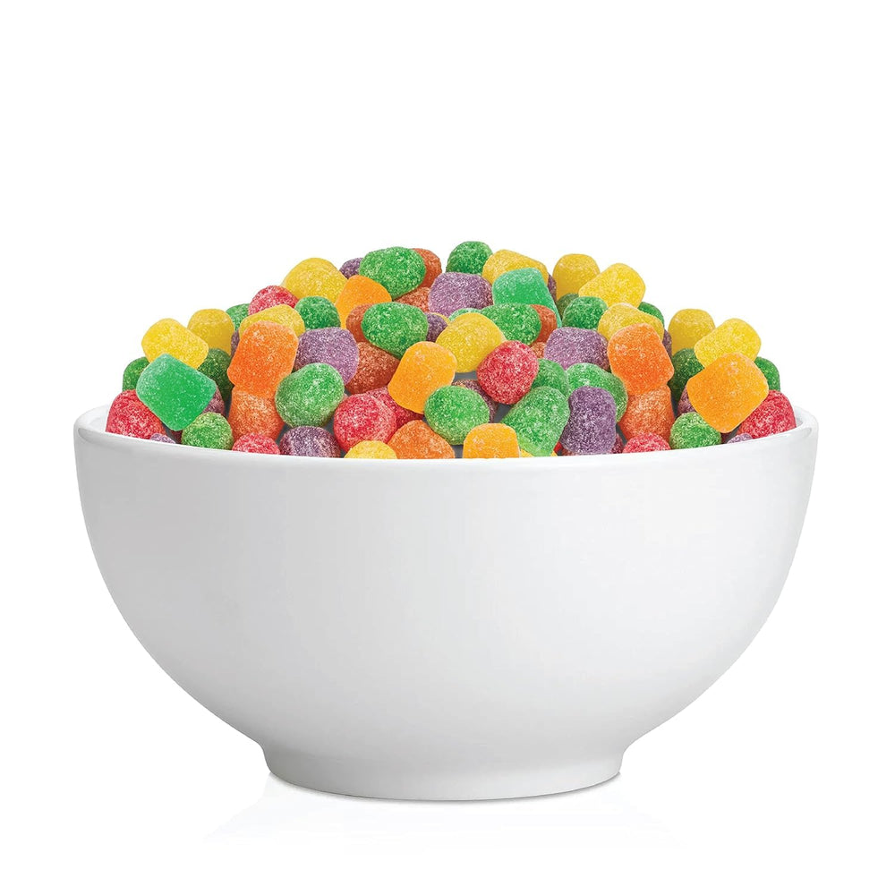 ILIKE! hand holding gum drops showing scale and bite-sized snack convenience