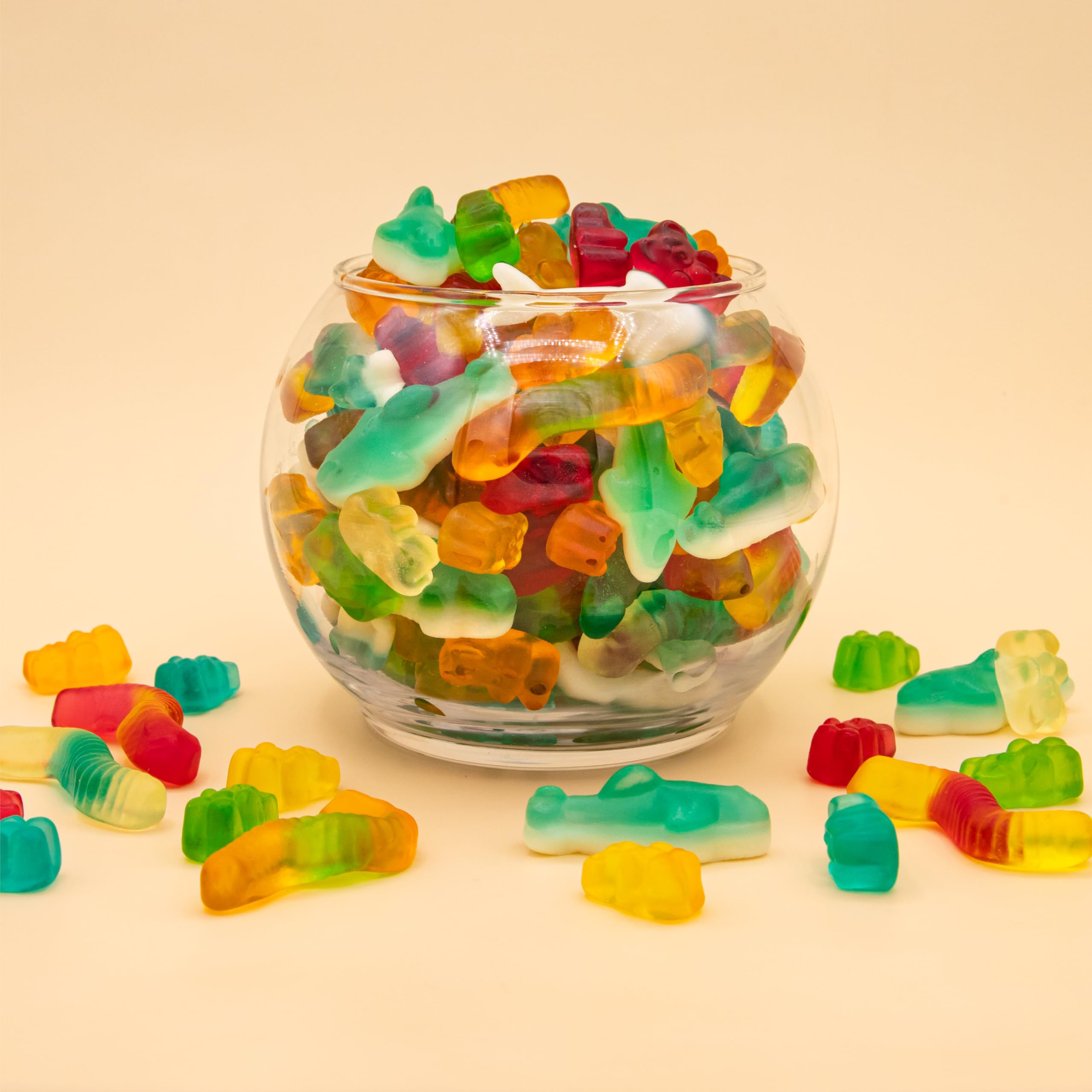 ILIKE! hand holding gummies to show scale and portion control