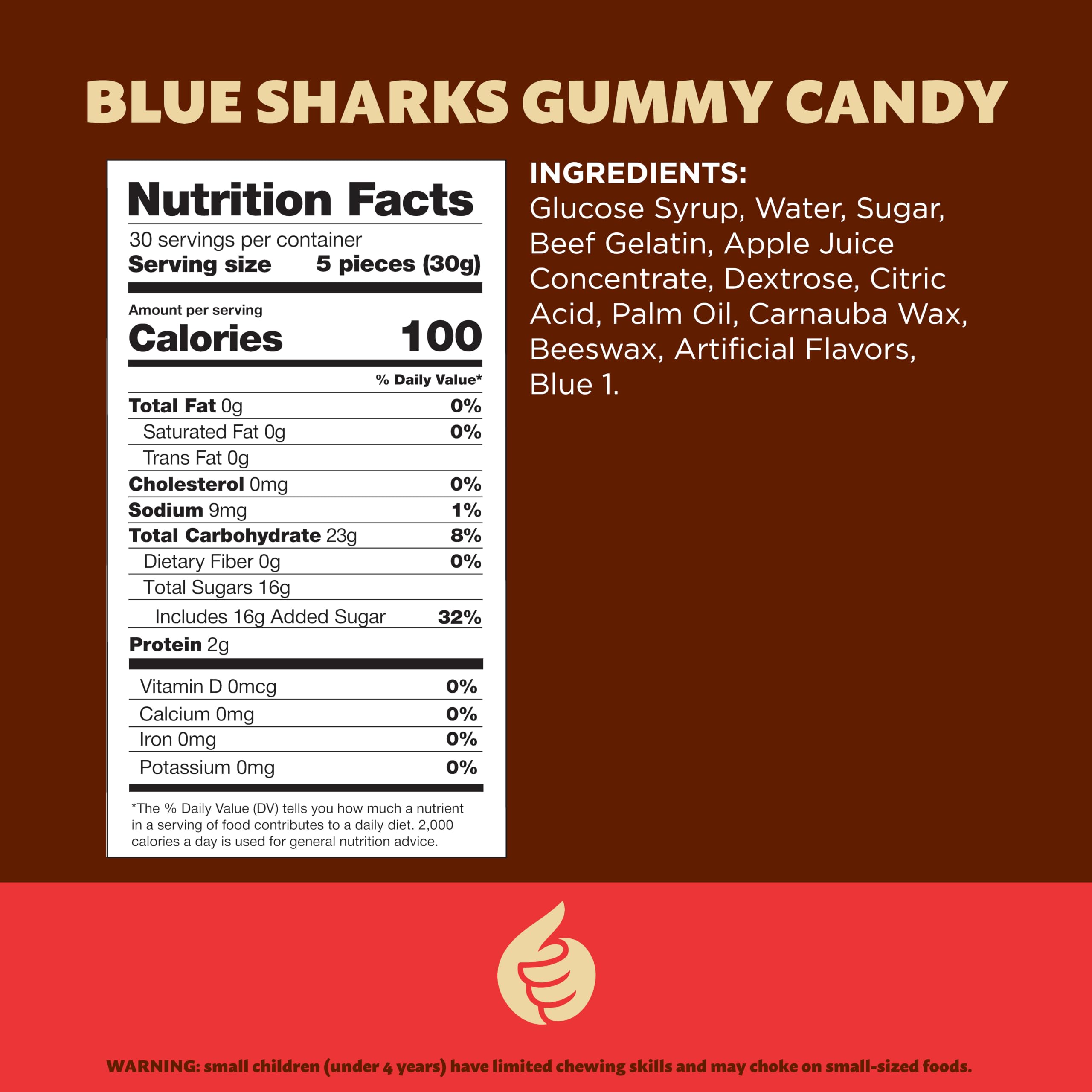 ILIKE! open bag with loose gummy sharks demonstrating easy resealable storage