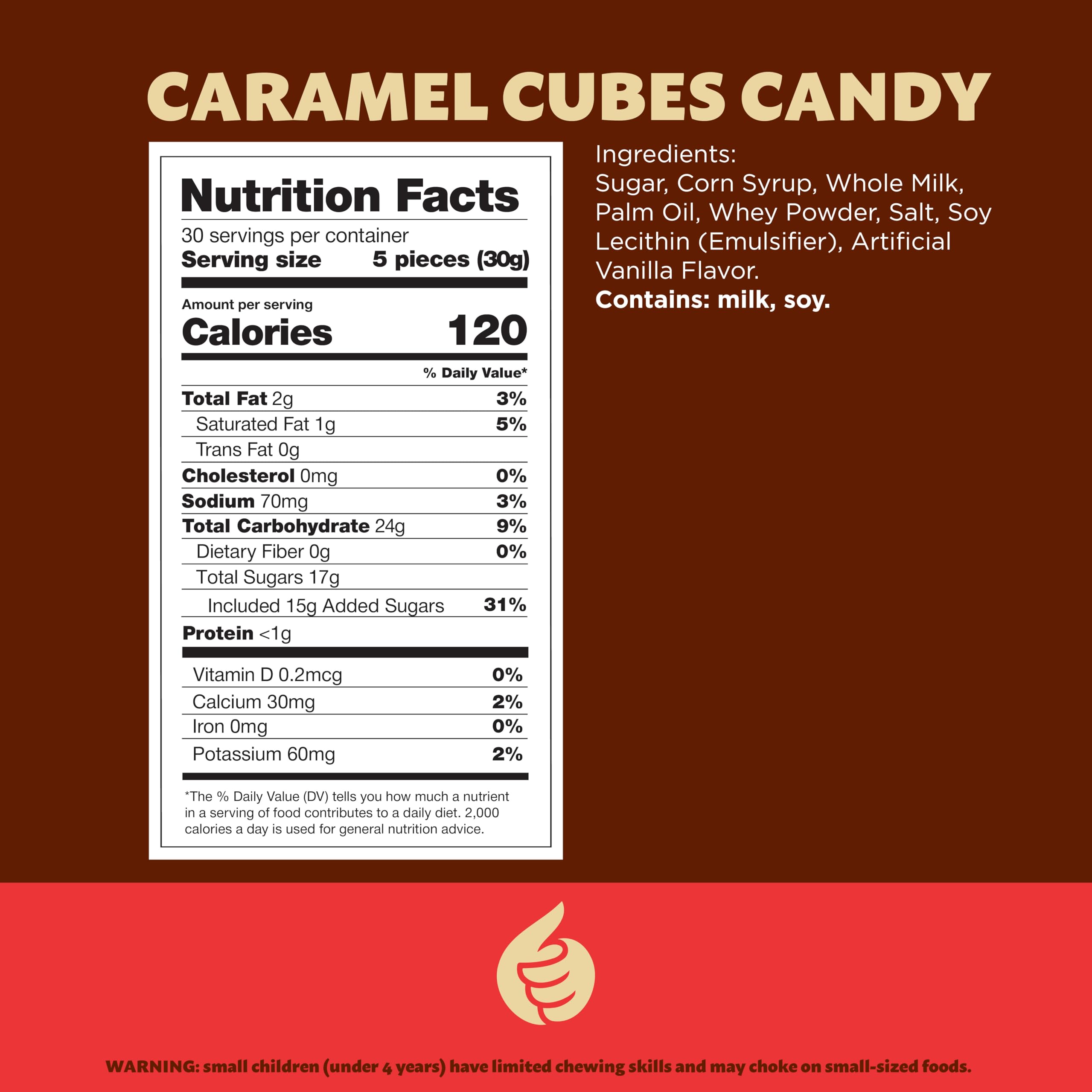 ILIKE! individually wrapped caramels close-up, convenient single-serve freshness