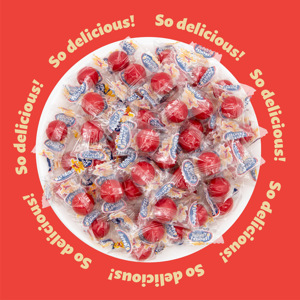 ILIKE! jawbreaker in a hand showing scale and long-lasting snacking benefit