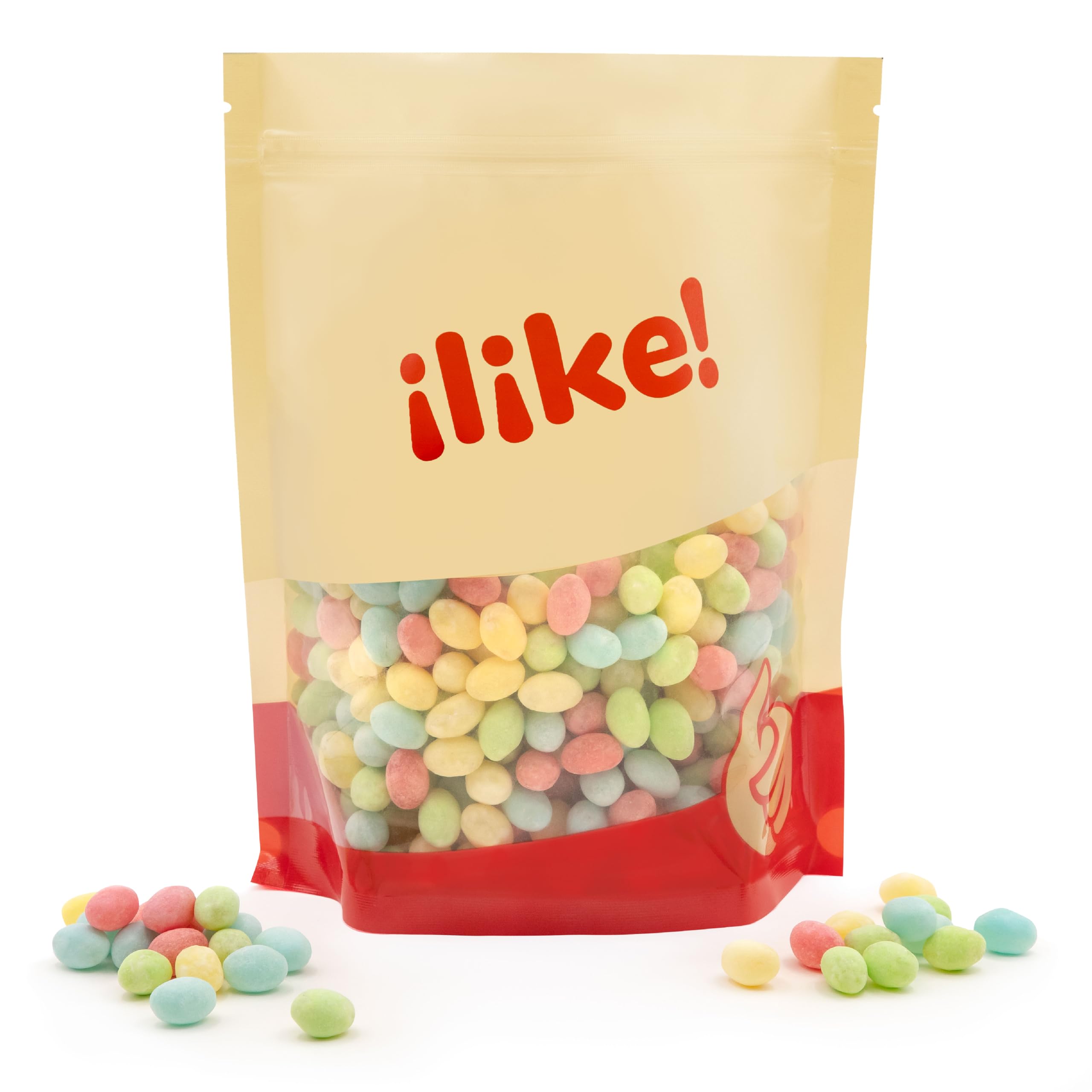 ILIKE! jelly beans on a spoon ready to serve and portion control