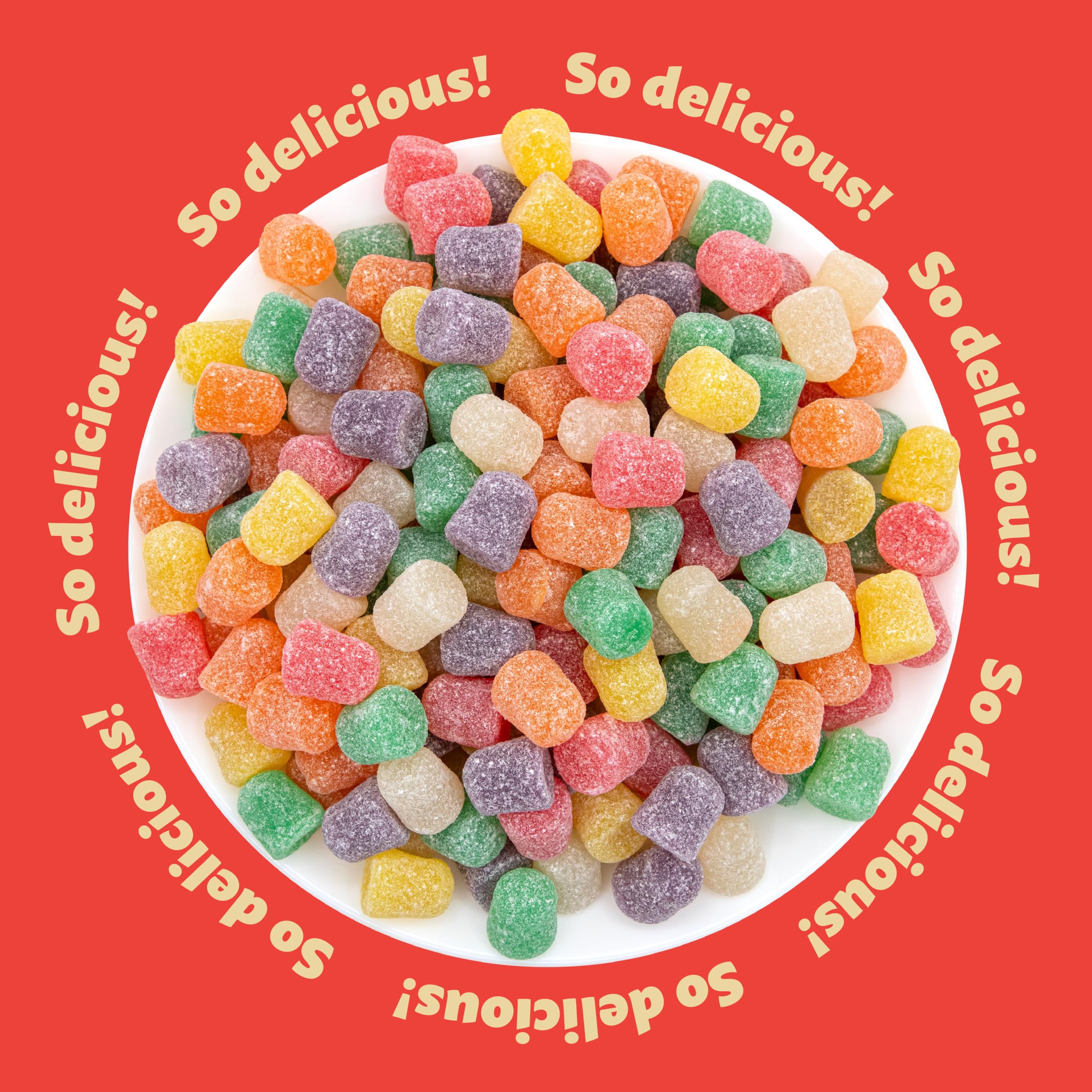 ILIKE! gum drops used to decorate cupcakes adding bright edible accents