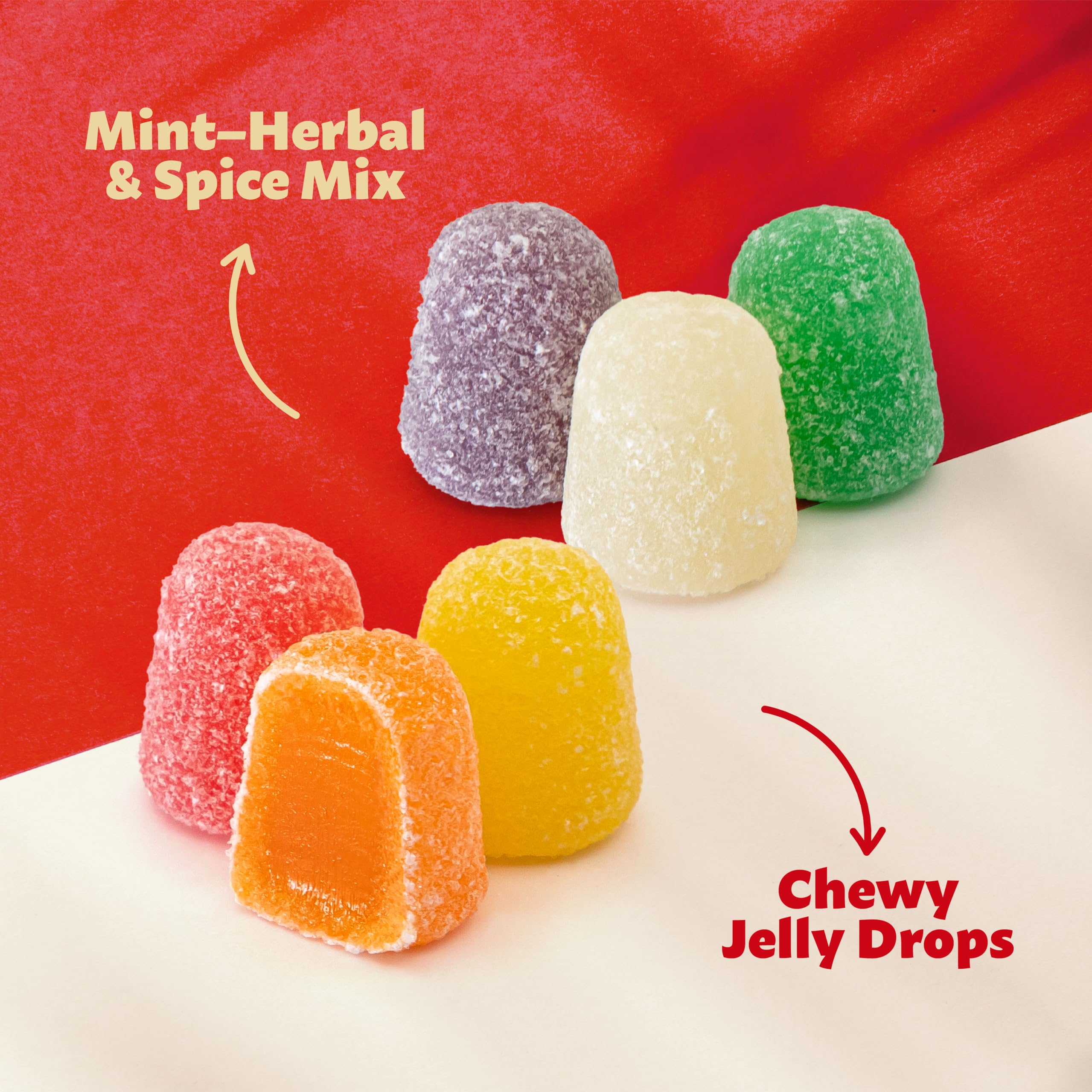 ILIKE! tabletop candy bowl of ILIKE! Spice Drops for parties and snacks