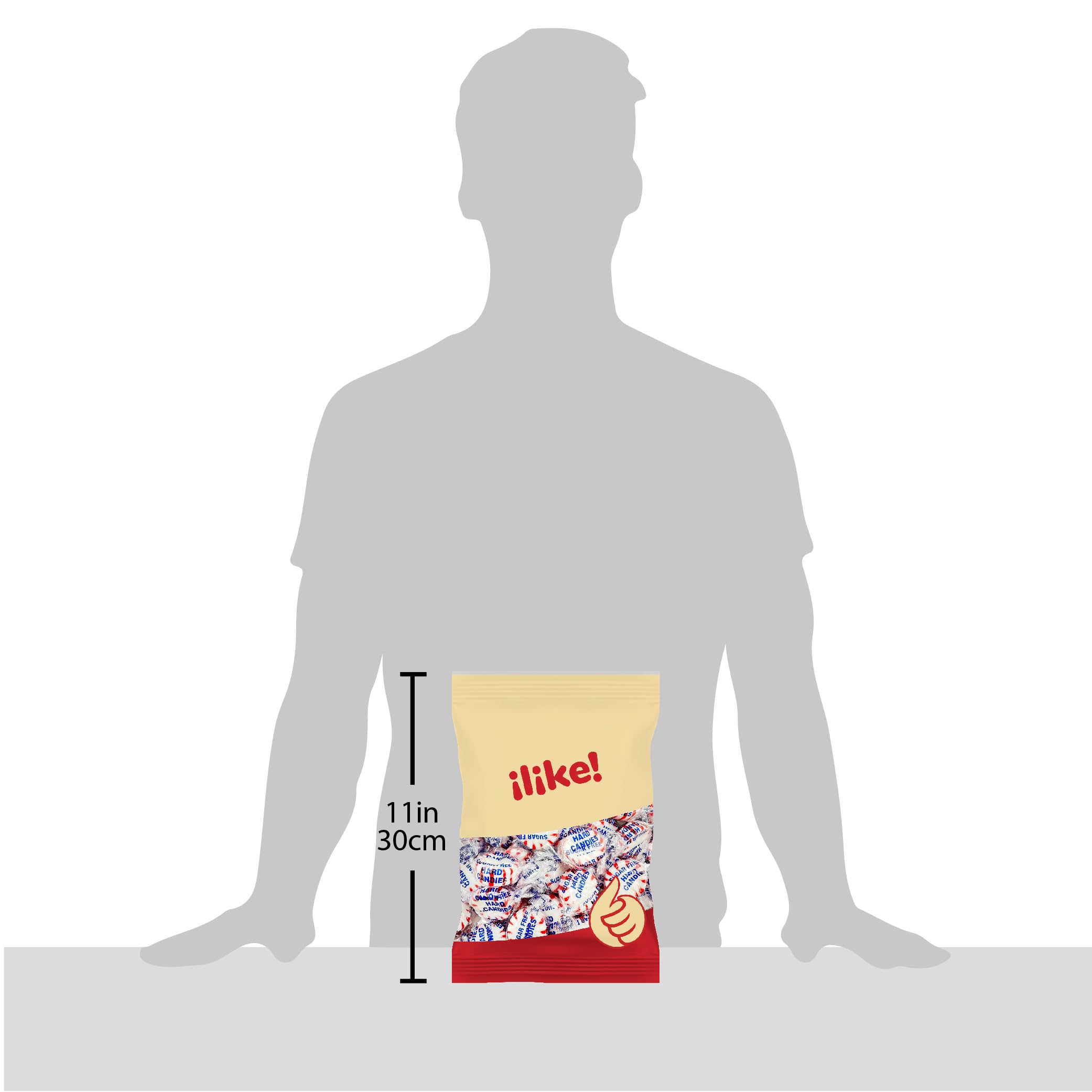 ILIKE! product label zoom on ingredients and sugar-free information for informed choice