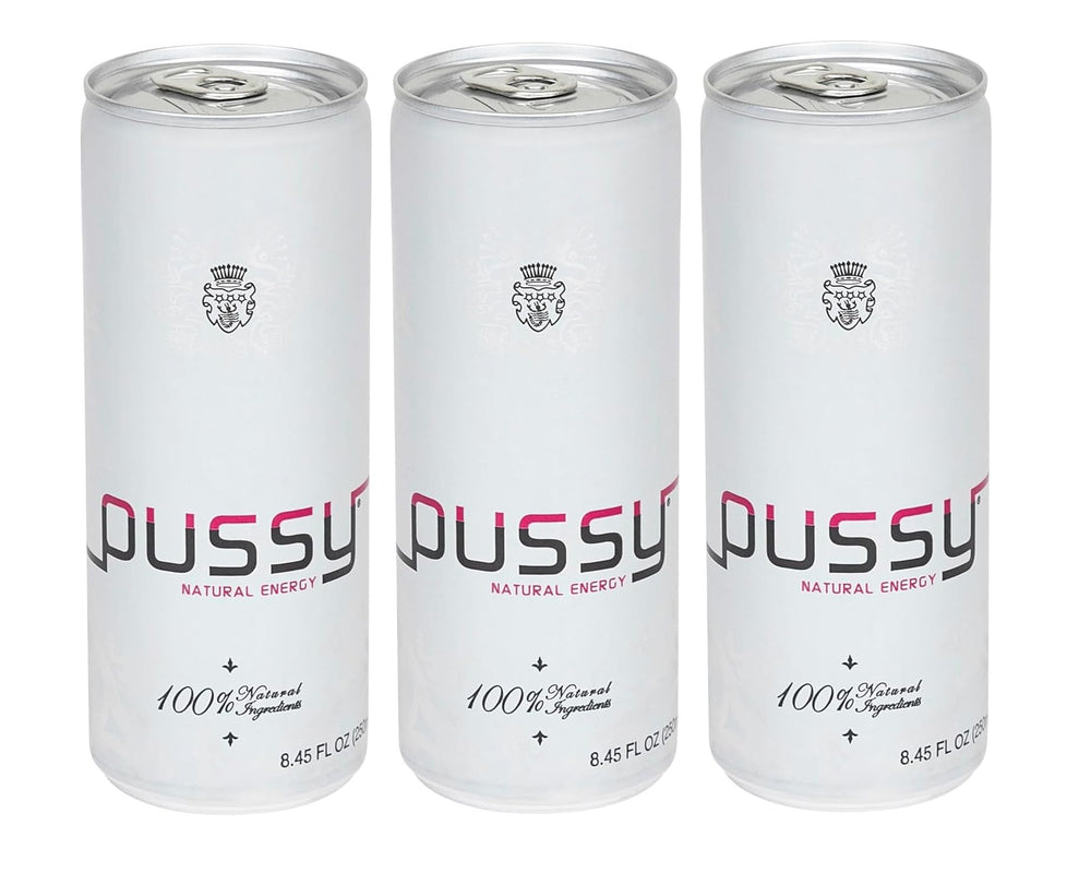 ILIOS front packaging of Pussy energy 3‑pack showing portability and protection