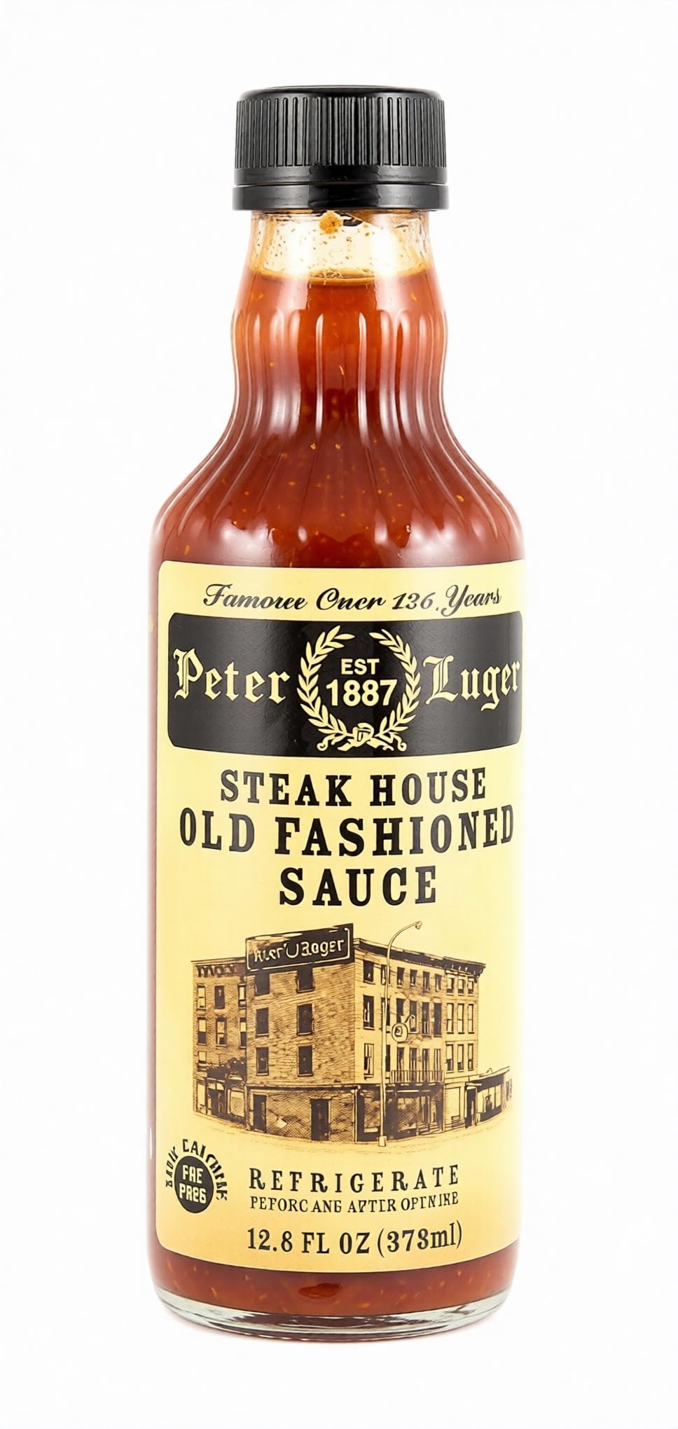 ILI0S front bottle packaging showing label and bold steakhouse branding for convenience