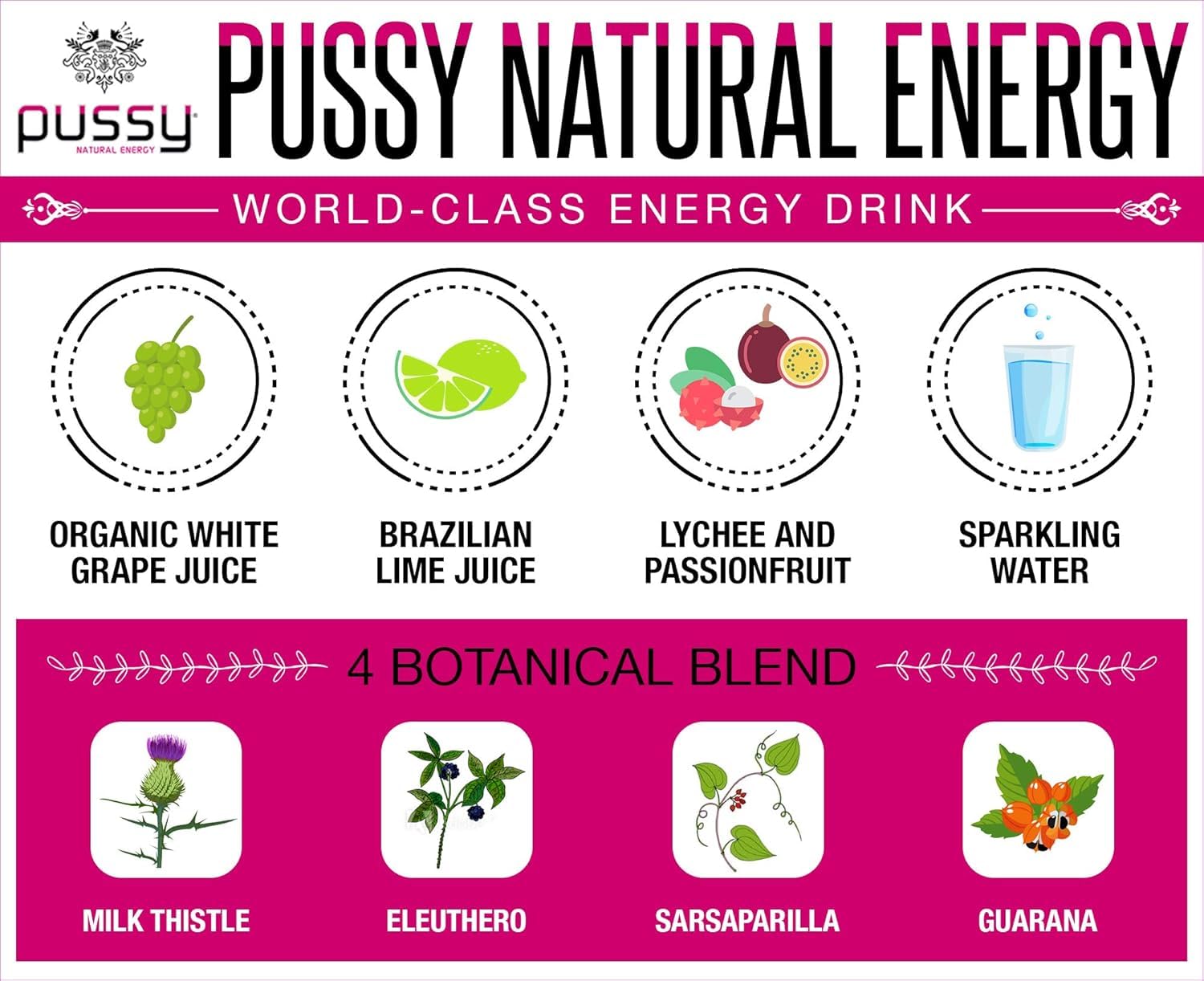 ILIOS Pussy held in hand to show 250ml size and on-the-go portability benefit