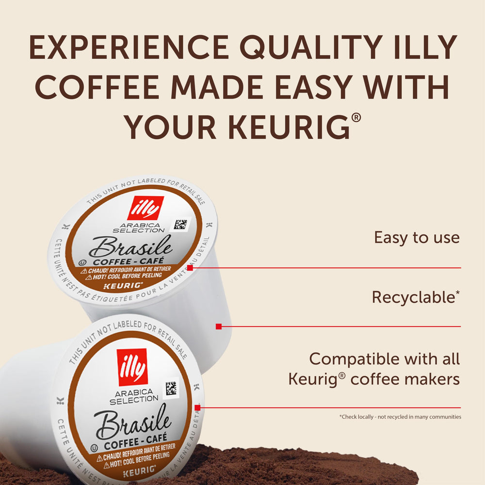 illy brewed cup in kitchen setting demonstrating smooth caramel notes