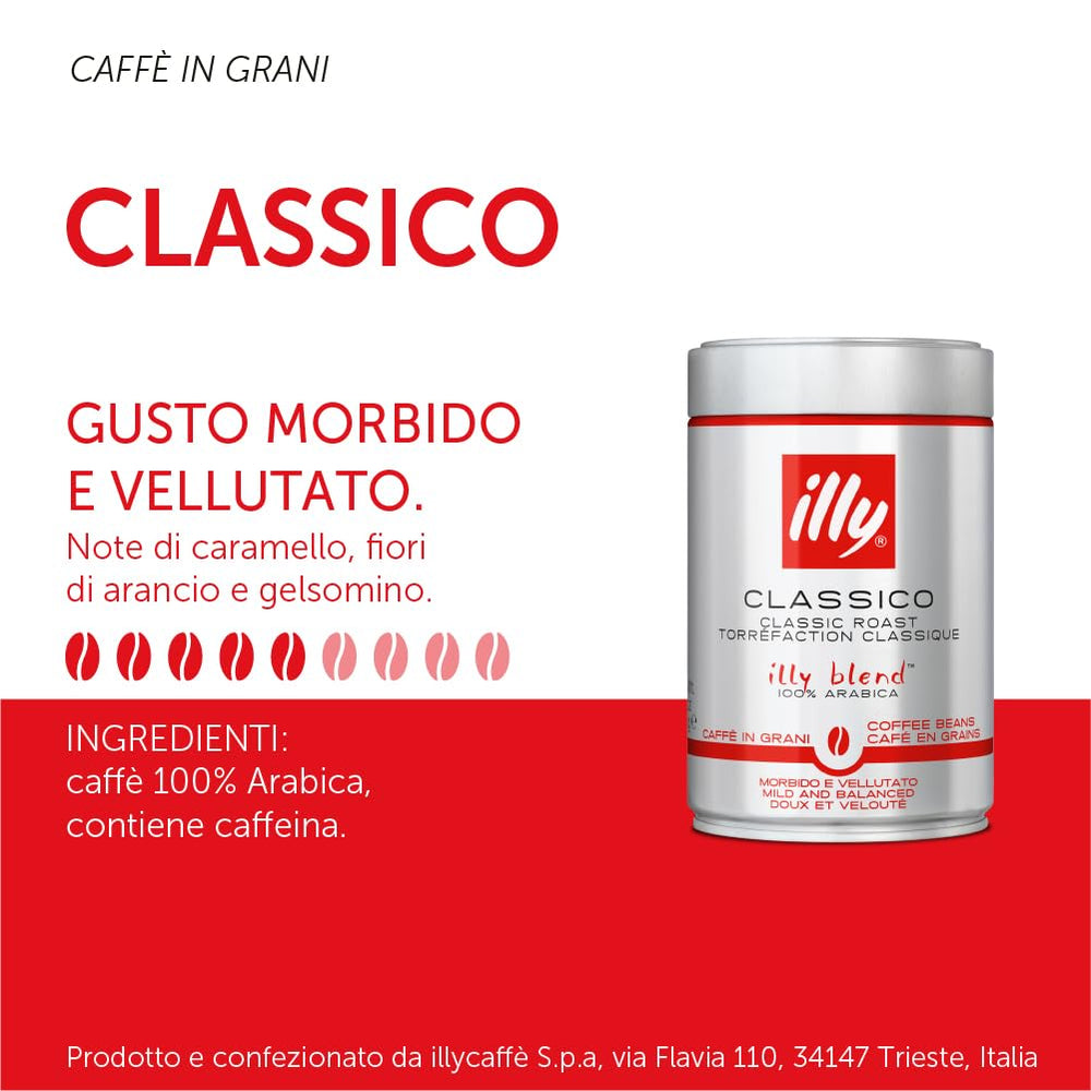 illy close-up of whole beans highlighting fresh aroma and texture