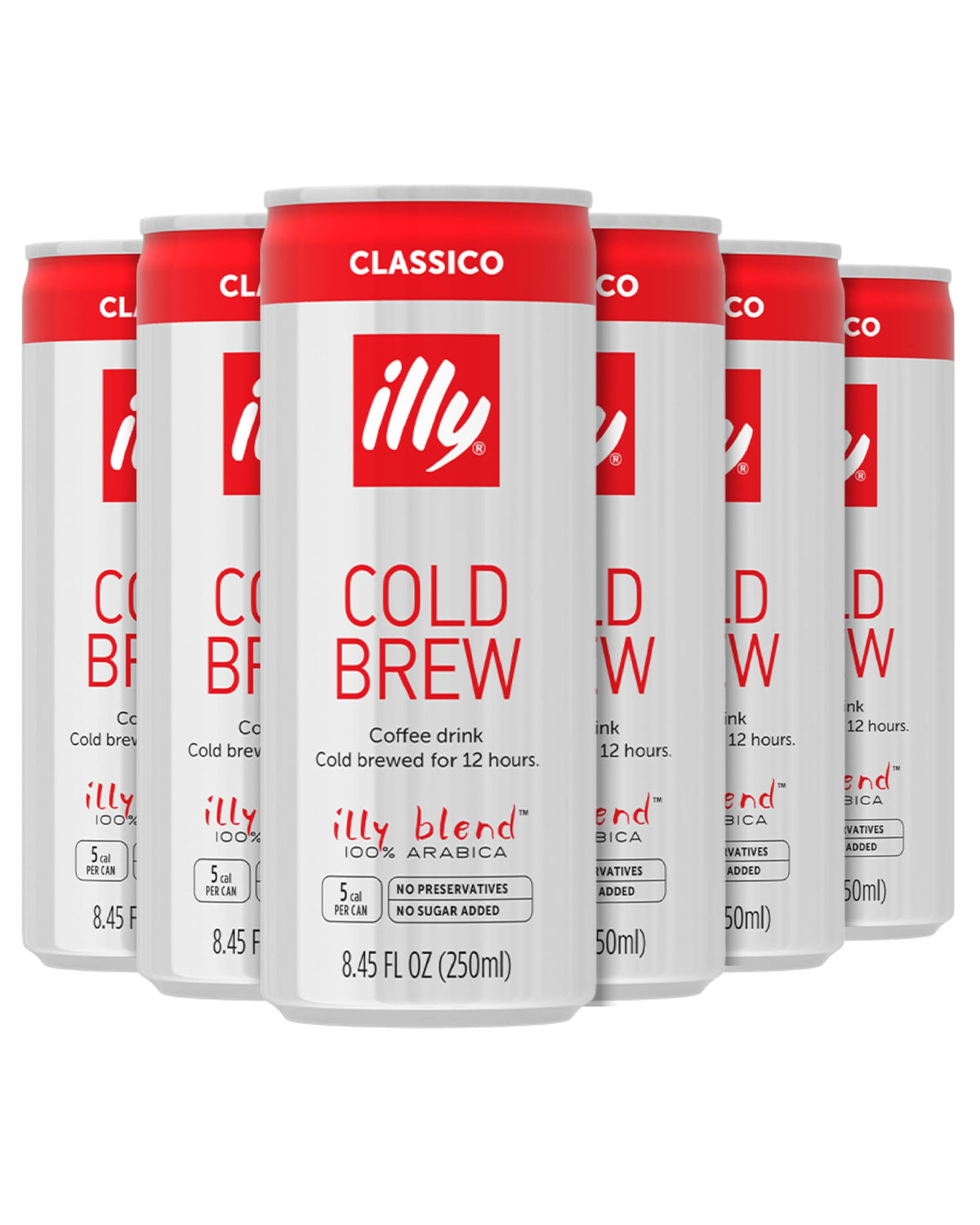 illy front view of can showing label and easy drinking convenience
