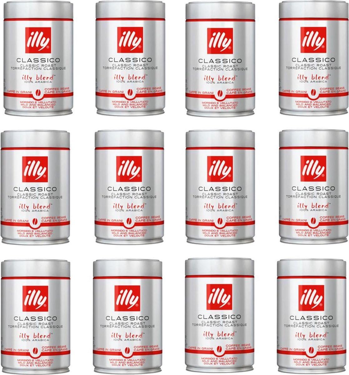 illy Classico front can showing branding and medium roast label, conveys freshness