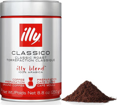 illy front can showing label and benefits for consistent flavor