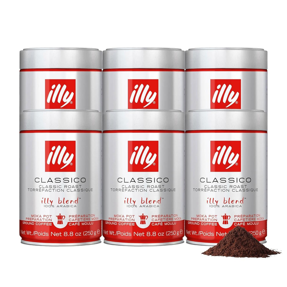 illy Classico front can showing branding and sealed freshness benefit