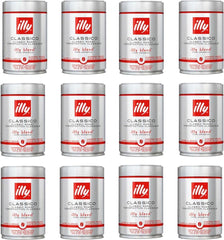 illy Classico front can showing branding and medium roast label, conveys freshness