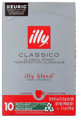 illy Classico K-Cup front packaging showing brand and count, signals consistent quality