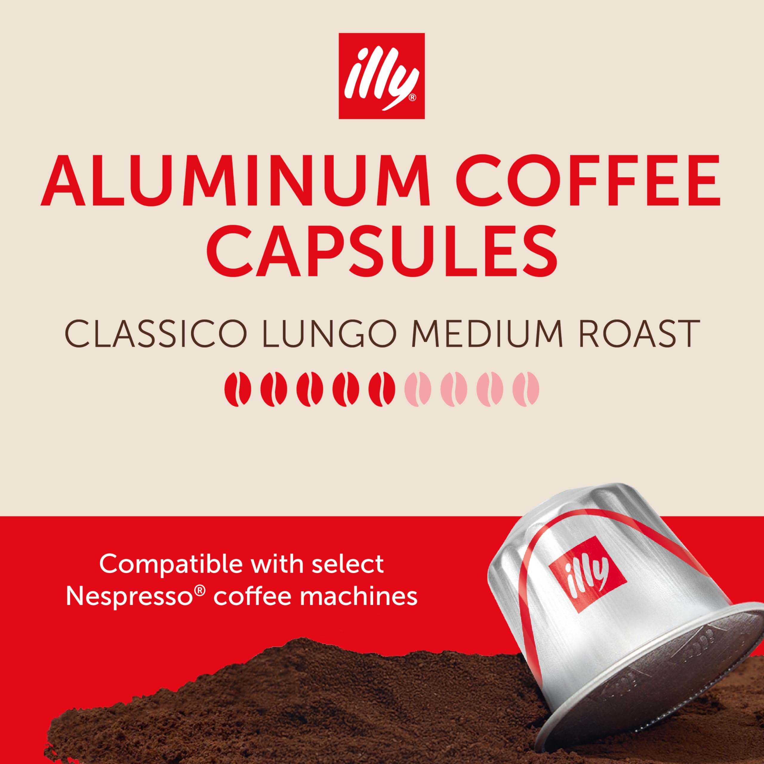 illy close-up of aluminium capsule revealing texture and airtight benefit