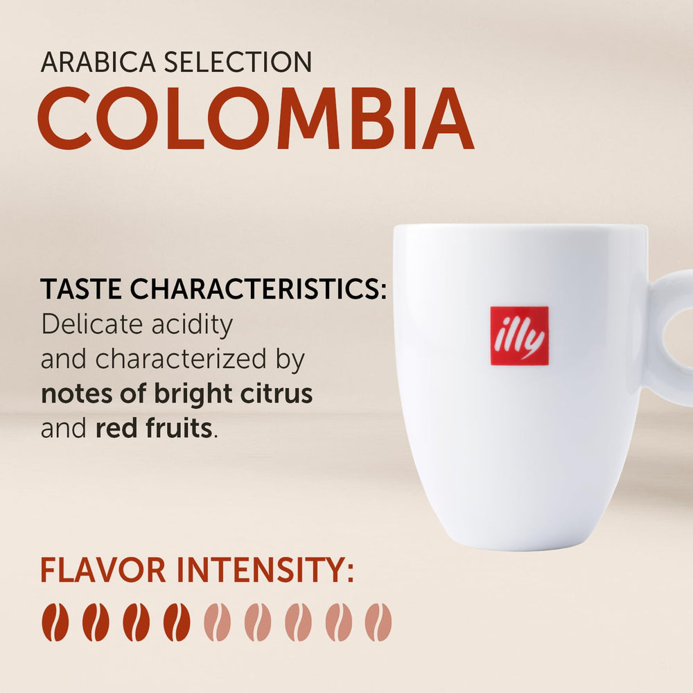 illy close-up of whole bean texture highlighting rich aroma and quality