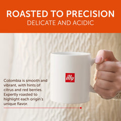 illy pod inserted in Keurig machine demonstrating easy use and fast single-serve brewing
