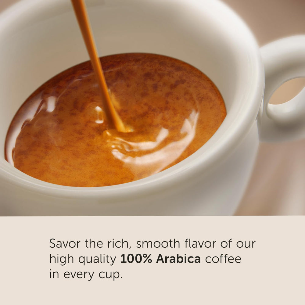 illy crema detail on espresso surface illustrating velvety texture and taste benefit