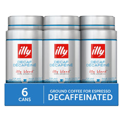 illy back label close-up showing ingredients and brewing info