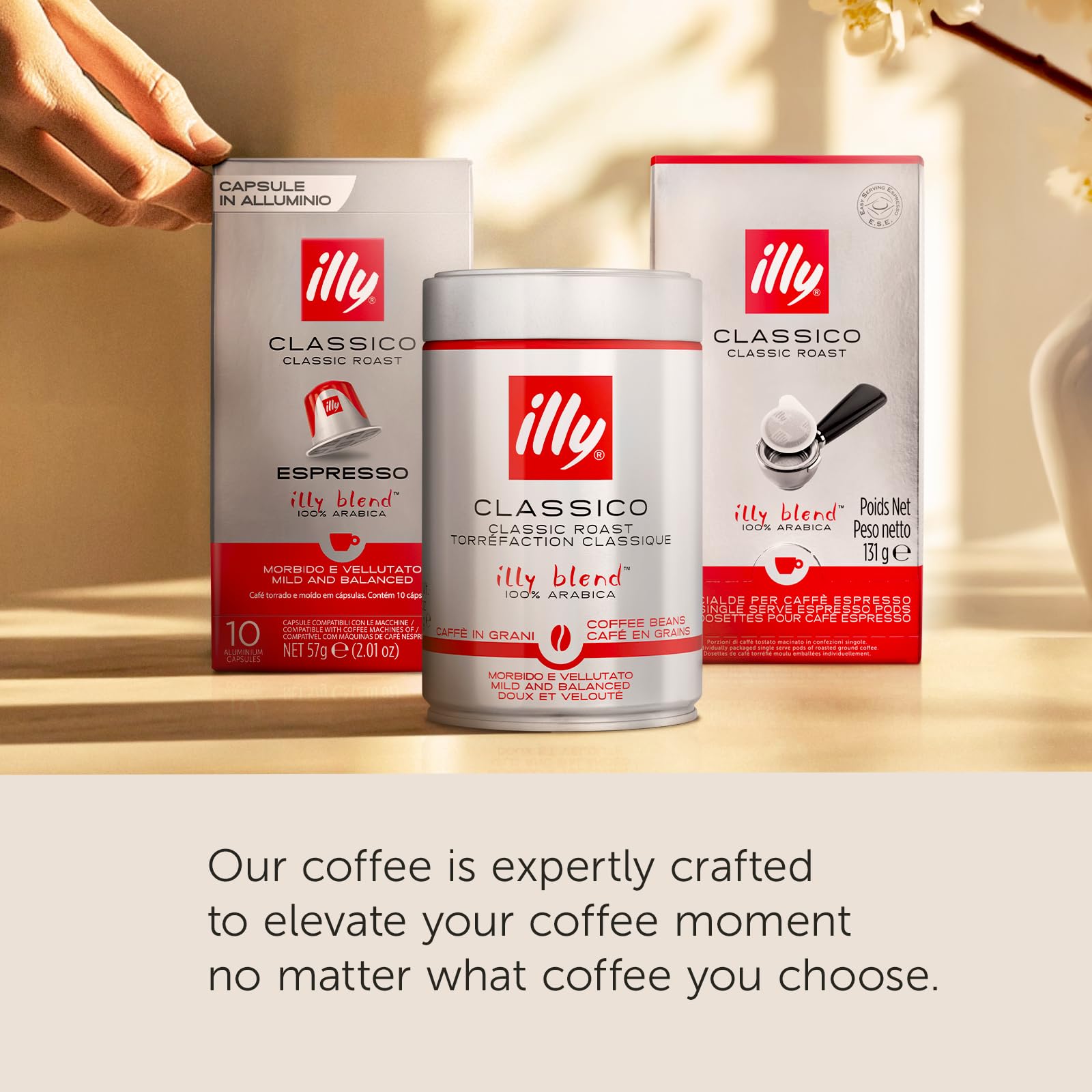 opened illy packaging and pressurized can preserving pods for lasting freshness
