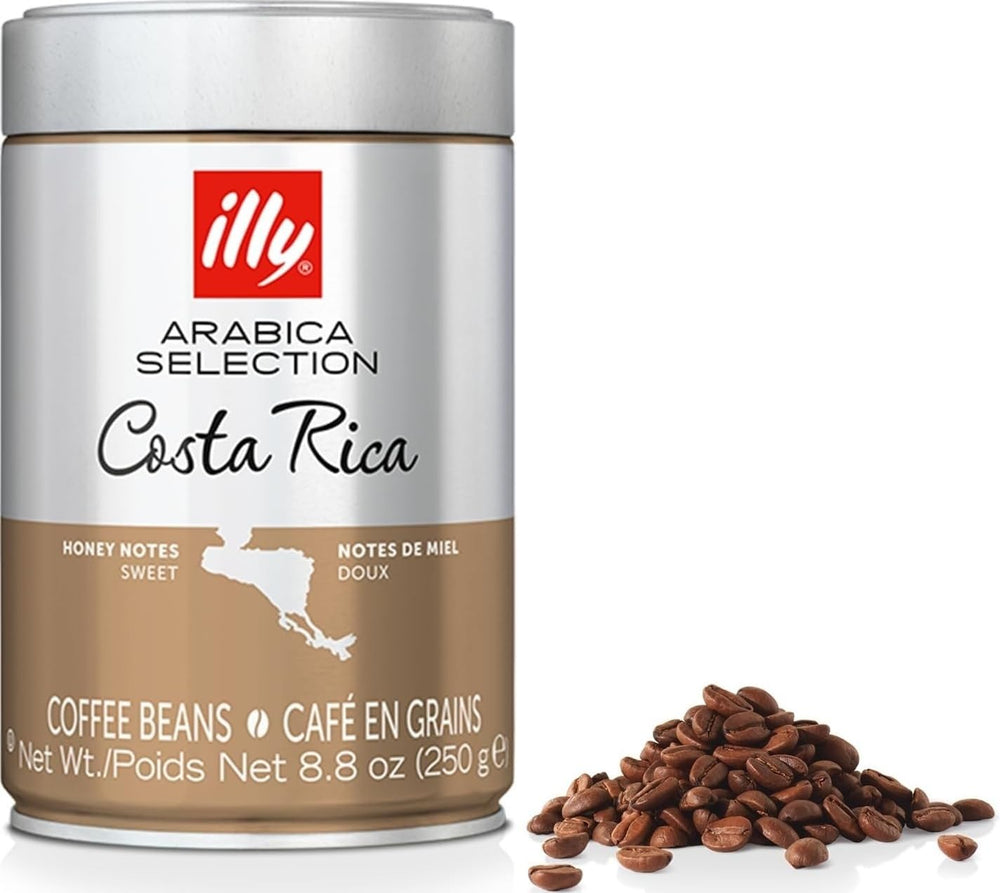 illy front packaging showing Costa Rica medium roast for clear purchase decision