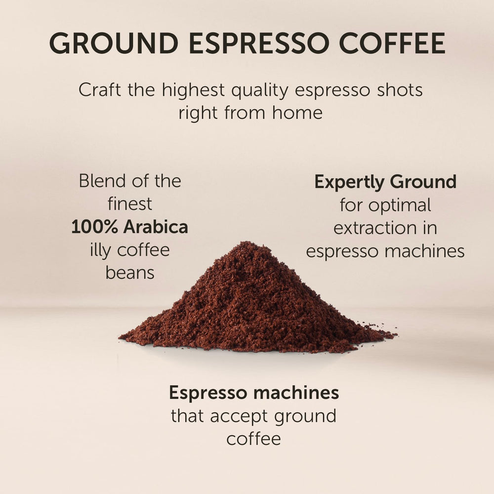 illy open can revealing grounds inside to emphasize freshness and aroma preservation