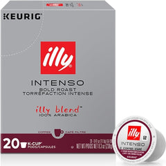 illy front pack showing Intenso 20-count for bold convenience
