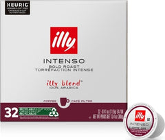 illy Intenso front packaging showing bold dark roast branding for convenience
