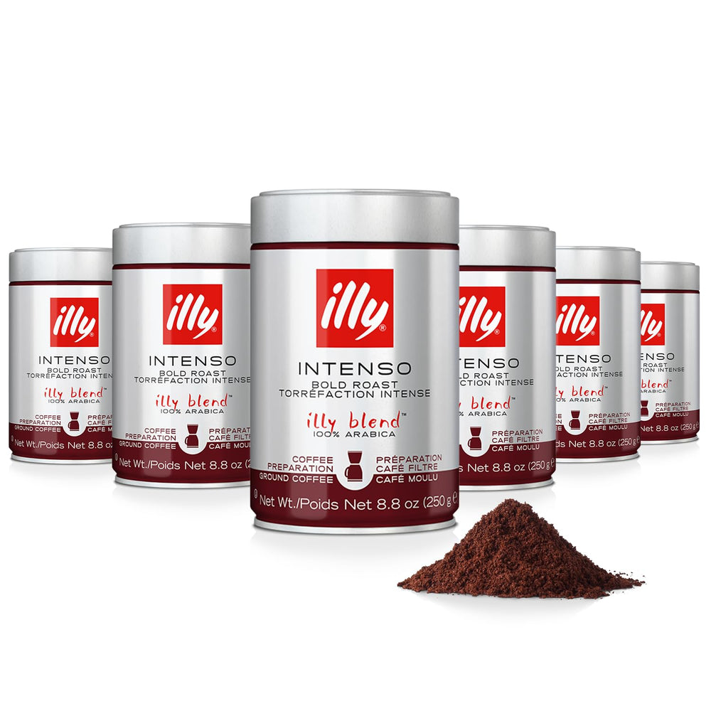 illy front packaging showing bold roast and convenience