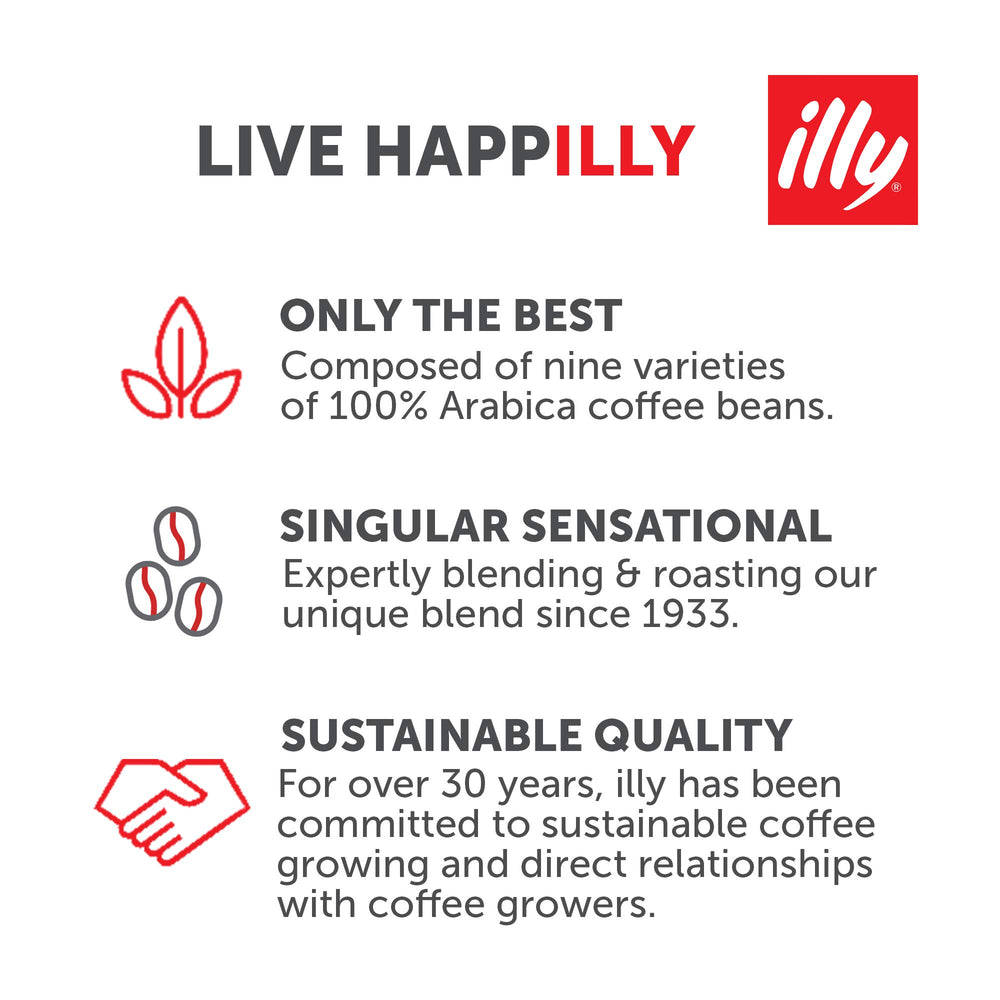 illy brewed cup in lifestyle setting highlighting rich crema and flavorful aroma