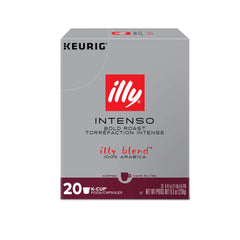 illy K-Cup next to a common mug illustrating pod size and portion convenience