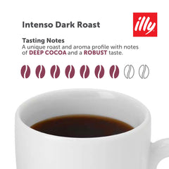 illy single K-Cup pod close-up displaying pod detail and easy Keurig brewing