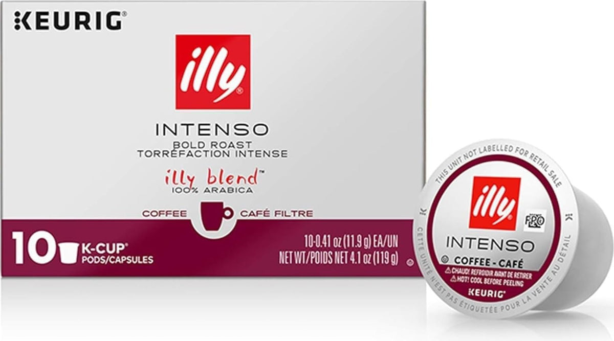 illy front packaging showing premium K-Cup pods and brand quality