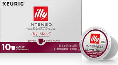 illy front packaging showing premium K-Cup pods and brand quality