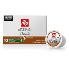 illy front packaging showing 10 K-Cup pods and Italian branding for freshness
