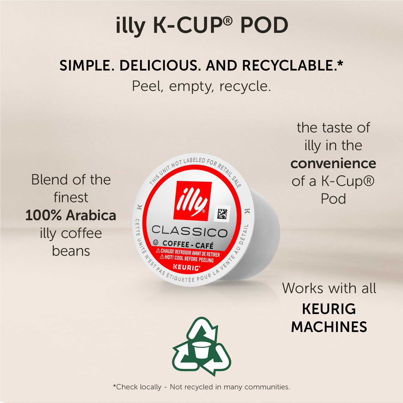 illy pods spread next to a ruler showing scale and portion planning benefit